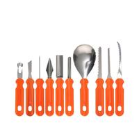 Gralara 10 Pezzi Utensile da Dettaglio Resistente Utensili Antiruggine Attrezzi per Halloween, 10-Pc Carving Kit -