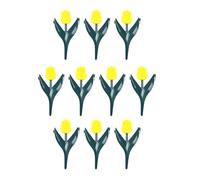 Gralara 10x Bordura per Giardino di, Bordatura Decorativa per Recinzione da Giardino, per Esterno, aiuola, Facile da Usare, Fiore Giallo