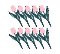 Gralara 10x Bordura per Giardino di, Bordatura Decorativa per Recinzione da Giardino, per Esterno, aiuola, Facile da Usare, Fiore Rosa