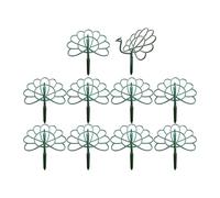 Gralara 10x di Supporto per Piante, Traliccio, tutore per Piante da Giardino, Forma di Pavone per Rose, Piante da Interno, Esterno, Fiori, Viti, Balcone