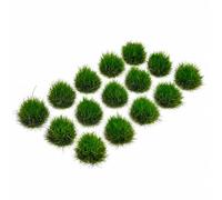 Gralara 15 Pezzi Ciuffo D' Statico in Nylon da 10 Mm Soffice Ciuffi di Statica Realistici Leggeri per Progettisti, Verde
