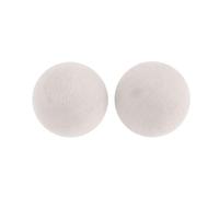 Gralara 2 Pezzi di Palline da Calcio Balilla da Tavolo, Palline da Gioco da Tavolo, torneo Ufficiale da 36 mm, Ricambio per Giochi di società al Coperto, Bianco