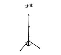 Gralara 2 Pezzi Microfono Supporto da Pavimento con Struttura in Acciaio al Carbonio E Lega di Alluminio Asta Regolabile Base Tripode Stabile Capacità di, Da 42 Cm a 148 Cm