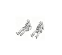 Gralara 2 Pezzi Operatori di Volo F-16I Dettagli Realistici Set Capitano Operatore di Volo Casco Integrale Modello Aereo Militare per Modellismo Statico