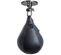 Gralara 2 Pezzi Speed Ball Punch Bag Training Sandbag Hanger Swivel Striking PU Leather Robusto per Esercizi Adatto a Palestra Casa Muay Thai MMA, Nero