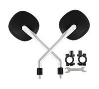 Gralara 2X Accessorio retrovisore per per Manubrio da 0,67-0,86 Pollici di Diametro con Strumento di Installazione Alta Definizione Robusto, Nero