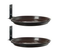 Gralara 2X mangiatoie per Uccelli da Montare sull'albero, vaschette per l'acqua, Stazione di Alimentazione per Uccelli, Bagno per Uccelli per Cortile