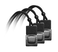 Gralara 3 pezzi Bottiglie diffusore da appendere per auto Diffusore di deodorante per auto Accessori automobilistici per auto Ornamenti Bottiglie di profumo, nero sfumato