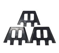 Gralara 3 Pezzi Surf Tavola Set Supporto Montaggio Allineamento Piastra Base Doppia Linguetta in Pvc Resistente per Fissaggio E Posizionamento Preciso Adatto