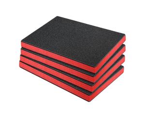 Gralara 4x cassetta degli attrezzi inserti in schiuma cassetta degli attrezzi fodera cuscinetti da imballaggio rimovibile a prova di ammortizzatore per la, 40cmx33cmx2.5cm