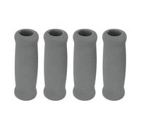 Gralara 4x Impugnature in Schiuma per Manubrio, Comode Impugnature di Ricambio per Manubrio da Bicicletta, Monopattino per Bambini, Grigio, 1.9 Cm X 3.3 Cm X