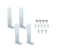 Gralara 4x Staffe Universali per Condensatore Resistenti per Piattaforma Da Tetto per Esterni