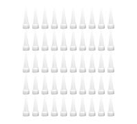 Gralara 50 pezzi ugelli per calafataggio, tappi per calafataggio, strumenti di finitura, ugelli per calafataggio per pareti del bagno, Lunghezza 3.8 Cm