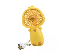 Gralara 6 Mini Ventilatori Circolatori D'aria Silenziosi con Design a Gialla, Ventilatore Personale USB, Ventilatore di Raffreddamento per Ufficio, 3 pezzi