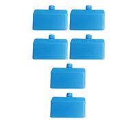Gralara 6 Pezzi di Blocchi di Ghiaccio per congelatore Che rimangono Semplicemente congelati per Alimenti, Bevande, Raffreddamento, Blocchi di Ghiaccio per, 7,5 cm x 9,5 cm x 6,