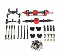 Gralara 6 Pezzi Kit Tiranti e Ponti per Auto RC 1/12 Superficie Anodizzata Facile da Installare, Black, Black Kit