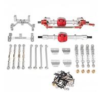 Gralara 6 Pezzi Kit Tiranti e Ponti per Auto RC 1/12 Superficie Anodizzata Facile da Installare, Silver, Silver Kit