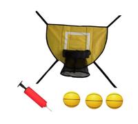 Gralara Accessorio per canestro da Basket su Trampolino, Morbido Accessorio per Il Gioco del Basket per Bambini e Adulti, Palla Gialla
