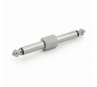 Gralara Adattatore Jack 6,35 Mm Plug-And-Play, Argento, Liscio | Audio, in Metallo, Adattatore Jack Maschio Maschio, per Studio di Registrazione, Chitarristi, Tecnici Del Suono
