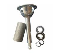 Gralara Adattatore Mozzo Volante 6 Fori Uso Robusto Supporto Volante 6 Fori Bloccaggio Sicuro Boccola Tubo Metallico per Kart, 6 Fori, Con Clacson, Sedile Del Volante E Barilotto Del Cuscinetto