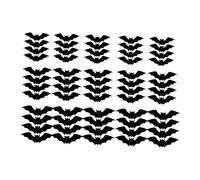 Gralara Adesivi murali pipistrello 3D di Halloween, decorazioni portatili, moderni, horror, per le vacanze, in stile fattoria, soggiorno, interni, 60 Pezzi