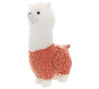 Gralara Alpaca Animale Peluche Cuscino Pecora Llama Morbidezza Avvolgente Facile da Pulire Riempimento Cotone Adatto per Cameretta Bambini Casa Auto Ufficio, Rosa 28 cm