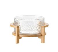 Gralara Alzata per Frutta in Rialzato | Elegante, frutta in con Base, Trasparente, per, S, Senza Coperchio