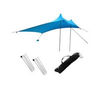 Gralara Beach Canopy Tenda Parasole per Campeggio Facile Da Montare con Borsa Impermeabile Poliestere in Ferro Adatta per Spiaggia Picnic Parchi Vacanze, Blu