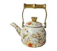 Gralara Bollitore per tè e acqua in smalto, grande capacità, robusto, brocca per succo, caffettiera, teiera per cucina, casa, ufficio, ristorante, 1.5l