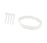 Gralara Bordura per Giardino e Prato, Facile da installare, Accessorio Multiuso per e paesaggistica, Kit di Bordure Decorative per Il Paesaggio, Bianco