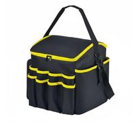 Gralara Borsa da Lavoro Portatile Borsa Utensili Organizer Attrezzi Custodia Multi Scomparti in Poliestere 600D con Manico Robusto Divisorio Rimovibile Fondo