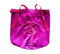 Gralara Borsa per Palla da Ginnastica con Coulisse, Borsa per Il Trasporto, Borsa per La Conservazione, Copertura in Flanella per Una Facile Maneggevolezza, P, S Rose Red
