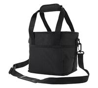 Gralara Borsa Portabevande a 4 Scomparti, Nera, Riutilizzabile con Maniglia, Portatile, con Divisori Regolabili, in Nylon, Ideale Come Regalo