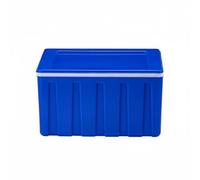 Gralara Box Isotermico Grande Senza Alimentazione Contenitore Termico in Plastica Materiale Insulated Container Alimentare con, Blu, Modello Classico con Coperchio Separato