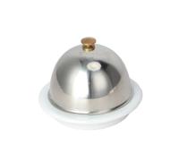 Gralara Burriera con Coperchio Pratica Porta Burro in Ceramica Elegante Portaburro con Coperchio per Ristorante, Cima Dorata