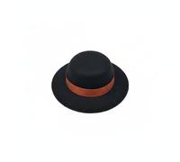 Gralara Cappello con Nastro per Bambole BJD Miniature Cappello Cilindro Accessorio Copricapo in Velluto Soffice Facile da Lavorare per Progetti Fai da Te, Piccolo, Nastro Marrone
