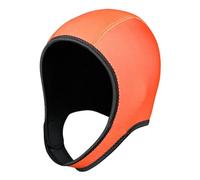 Gralara Cappuccio da Sub, Cappuccio Termico da Surf, Cappuccio da Muta in Neoprene da 3 Mm, Cuffia da Sub, per Tenersi al Caldo con Cinturino sotto Il Mento, Arancia