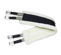Gralara Cavallo Girth Fascia per Sella Cavalli Antiscivolo Elastica Imbottita in Flanella con Fibbia Inox Offre Comfort E Facilità di Attacco Adatta a Equitaz, 120 Cm