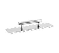 Gralara Cazzuola per intonaco in Acciaio Cazzuola a Pettine con Denti Spatola dentata Utensile Manuale con Impugnatura Comoda per Piastrelle da Parete o, 40 cm
