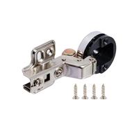 Gralara Cerniere per porte in vetro Hardware per armadietti di casa Cerniera chiusa con foro da 35 mm Cerniera nascosta con foro da 35 mm, Grande curva