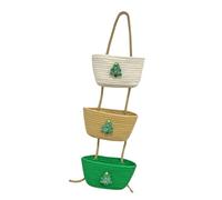 Gralara Cesto portaoggetti da Appendere alla Parete, a 3 Livelli, Portatile, Decorativo, Organizer per riporre Oggetti, per Camera da Letto, Cucina,