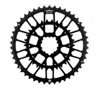 Gralara Chainring Catena Strada Corona Pignone Ingranaggio Alluminio Lega con Corpo Alleggerito a Razze E Denti Che Mantengono La Catena Sicura Adatto a, 46T/30T