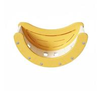 Gralara Children Climbing Frame Struttura Arrampicata Bambini Arcata Scivolo Scrivania Libreria Set Multifunzionale in HDPE con Elementi Curvi Combinabili Uso, Giallo