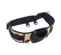 Gralara Cintura da Combattimento per la Pesca, portacanna da Lancio con Ganci Multipli, Cintura portacanna Portatile per la Pesca in Mare, Zaino in Spalla, Cachi