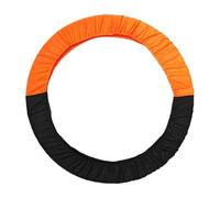 Gralara Copertura Protettiva per Cerchio da Ginnastica Artistica e Calisthenics, Resistente all'Usura, Ideale per Ginnastica Ritmica, Nero E Arancione