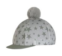 Gralara Copricasco con Pompon Universale Copricasco con Peluche Morbido Copribrillo da Equitazione per Fantini, Allenamento, Verde Militare, S