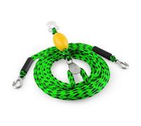 Gralara Corda di Traino Gonfiabile Fune Nautica, Array, Verde E Nero A Pois, 17FT Verde E Nero A Pois Con Galleggiante, Lunghezza Lato Singolo 2,6 Metri, Per 3 Persone