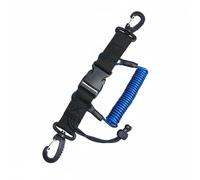 Gralara Cordino di a Spirale Leggero e Portatile Corda Elastica da Immersione con Moschettone Multiuso Cordino a Spirale per Immersioni per Apneisti, Blu