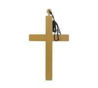 Gralara Croce con Cordino Religioso Pendente a Croce con Occhiello Accessorio per Attori, Suore, Spettacoli, Feste di Halloween
