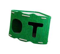 Gralara Cuccia per Gatti, Accogliente, Traspirante, Robusta, Portatile, Facile da Montare, per Gatti da Interno, nascondiglio per Giocare, Articoli per, Verde